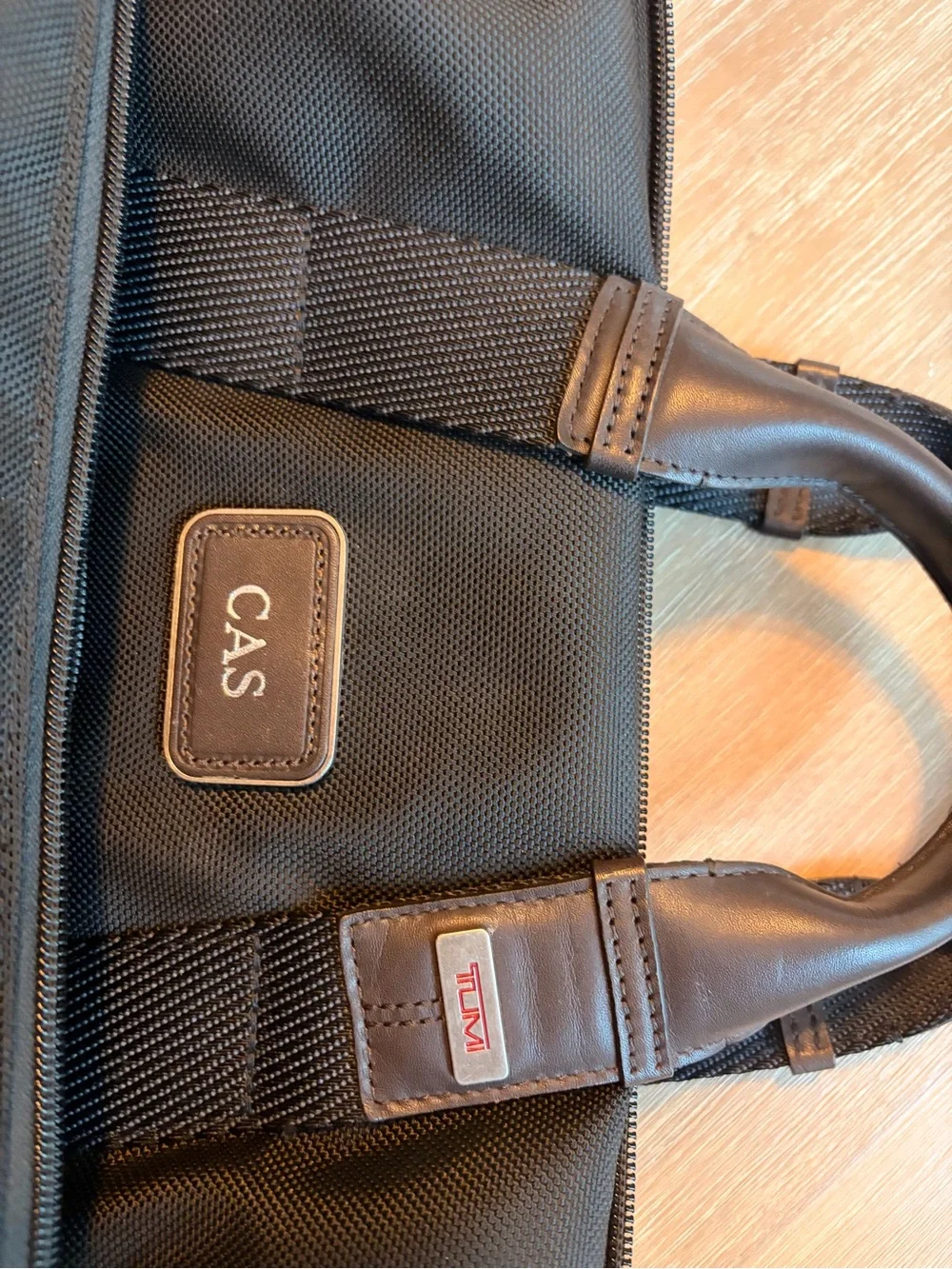 Tumi Black Nylon Messenger Crossbody Bag